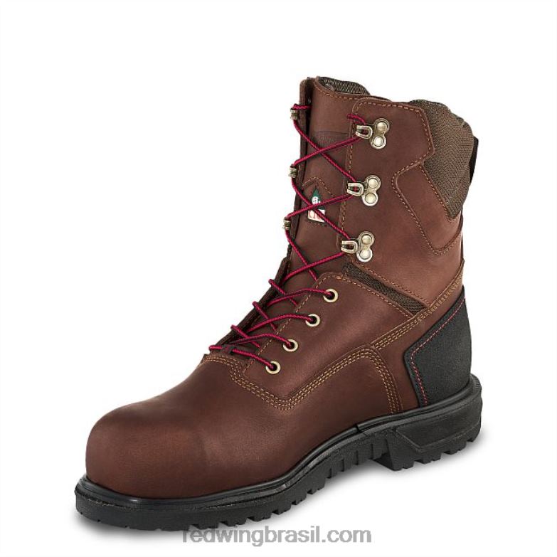 bota de trabalho - estilo 435 king toe masculina de 6 polegadas à prova d\água marrom DRV6098 Red Wing