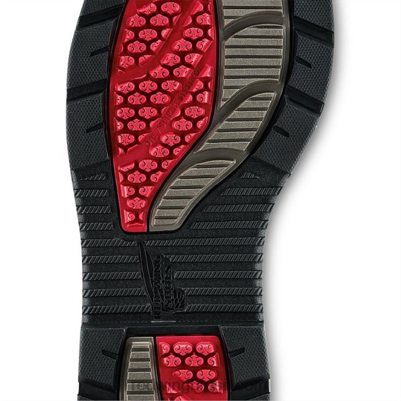 bota de trabalho - estilo 866 traction tred masculina de 9 polegadas sem salto marrom DRV60124 Red Wing