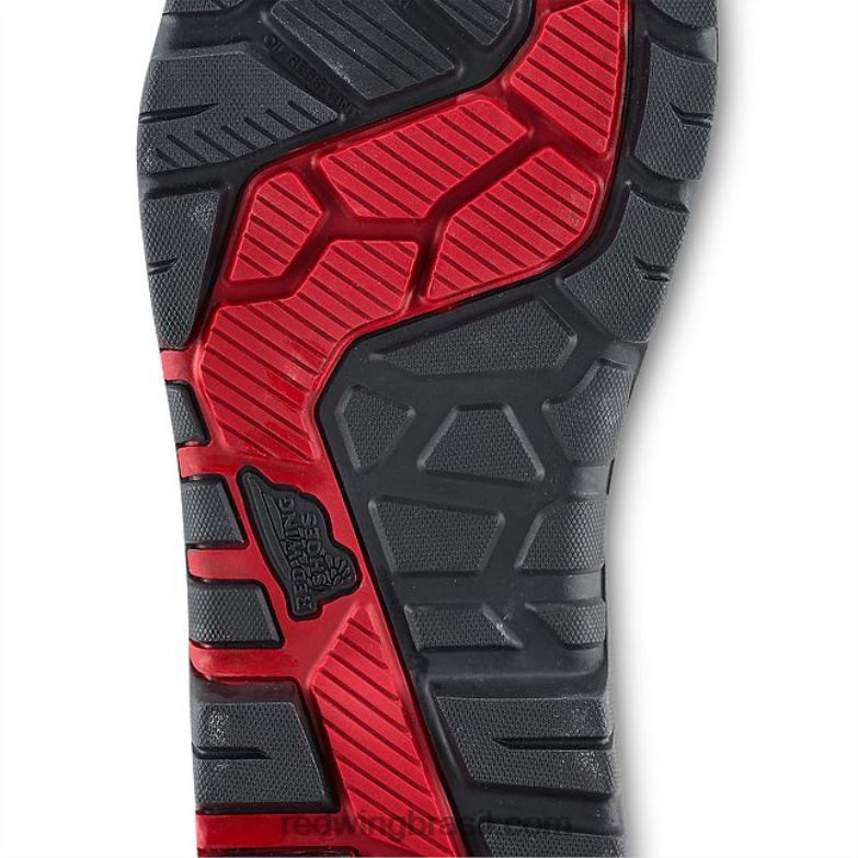 carteira estilo 96579 com três dobras carteira unissex em couro marrom DRV609 Red Wing