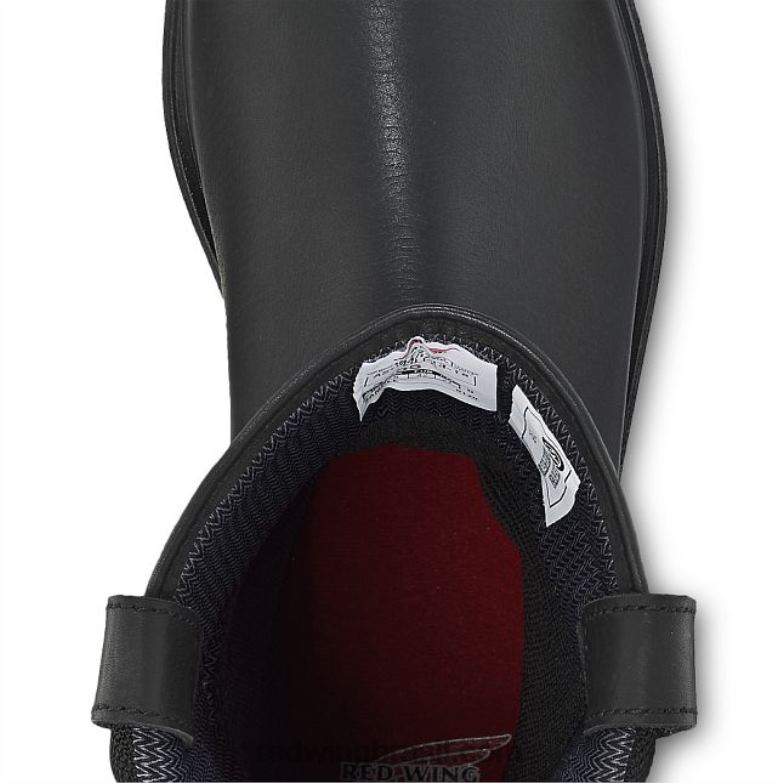 carteira passaporte estilo 95020 carteira unissex em couro frontier preto DRV6010 Red Wing