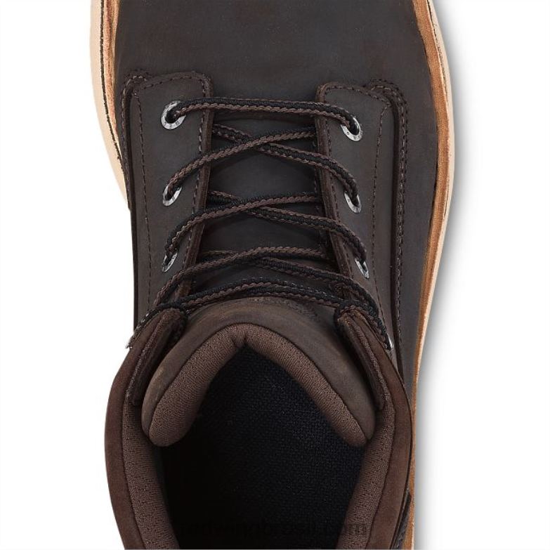 carteira unissex estilo 96571 com três dobras marrom DRV607 Red Wing