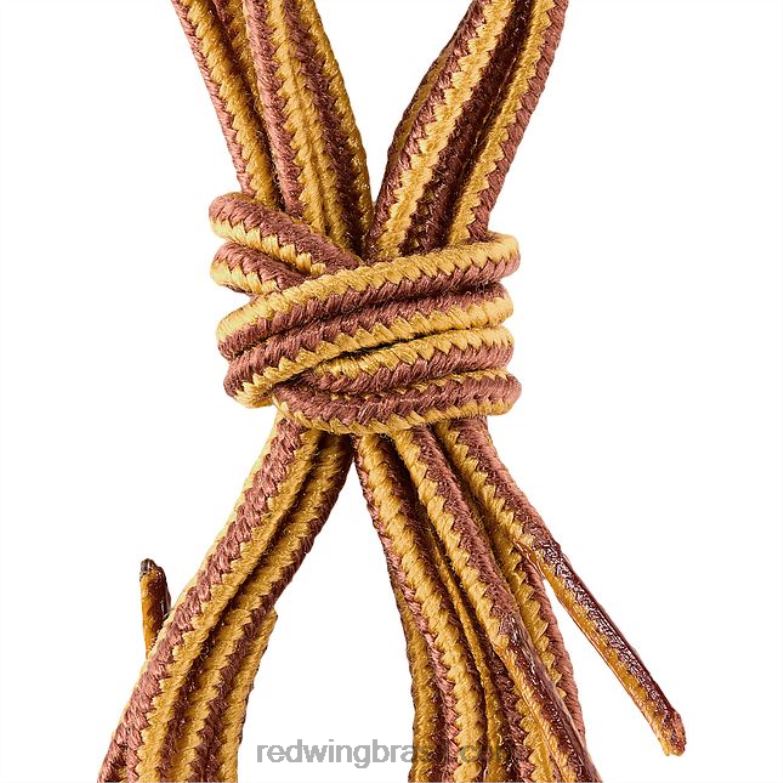 estilo 93007 Renda plana encerada de 60 polegadas renda unissex em algodão encerado bege/dourado DRV60235 Red Wing