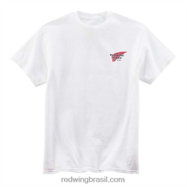 estilo 97434 gorro de tricô com logo unissex e relógio de tricô em urze branco DRV60261 Red Wing