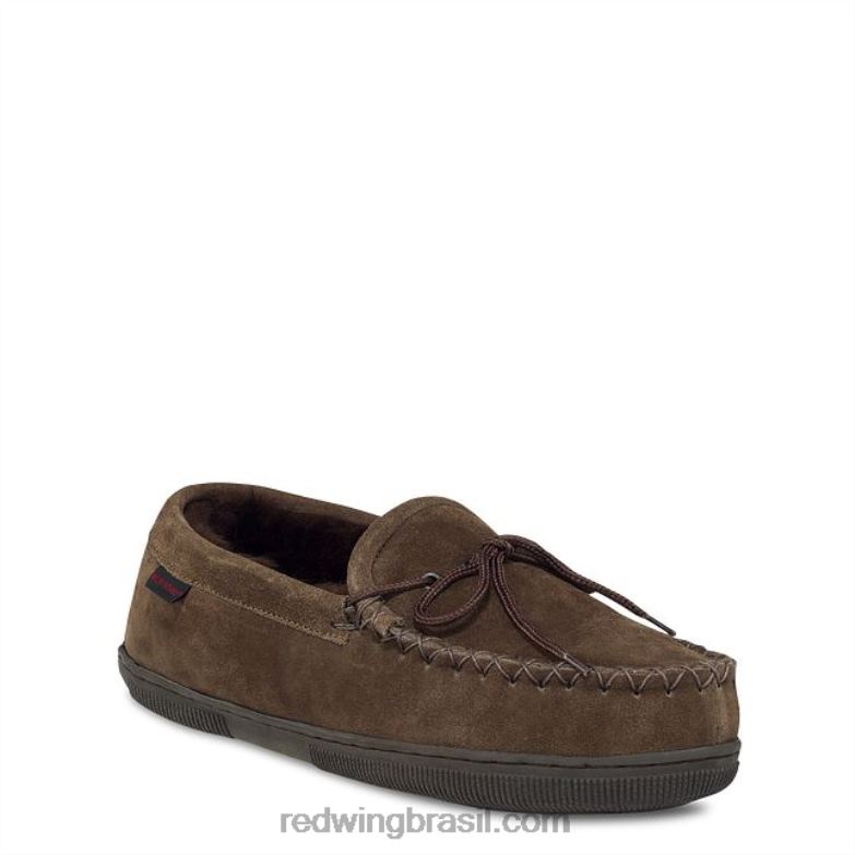 estilo 97522 chinelo juliet de camurça forrado de lã chinelo feminino juliet forrado de lã estilo skeepskin chocolate DRV60292 Red Wing