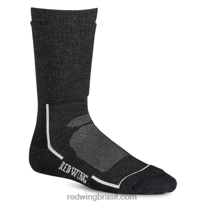 estilo 97642 meia de lã com biqueira profunda meia masculina com biqueira profunda preto DRV60218 Red Wing
