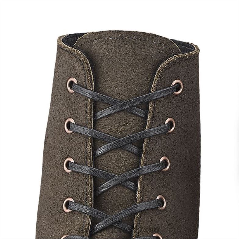 estilo 98007 renda redonda encerada de 36 polegadas renda unissex em algodão encerado preto DRV60248 Red Wing