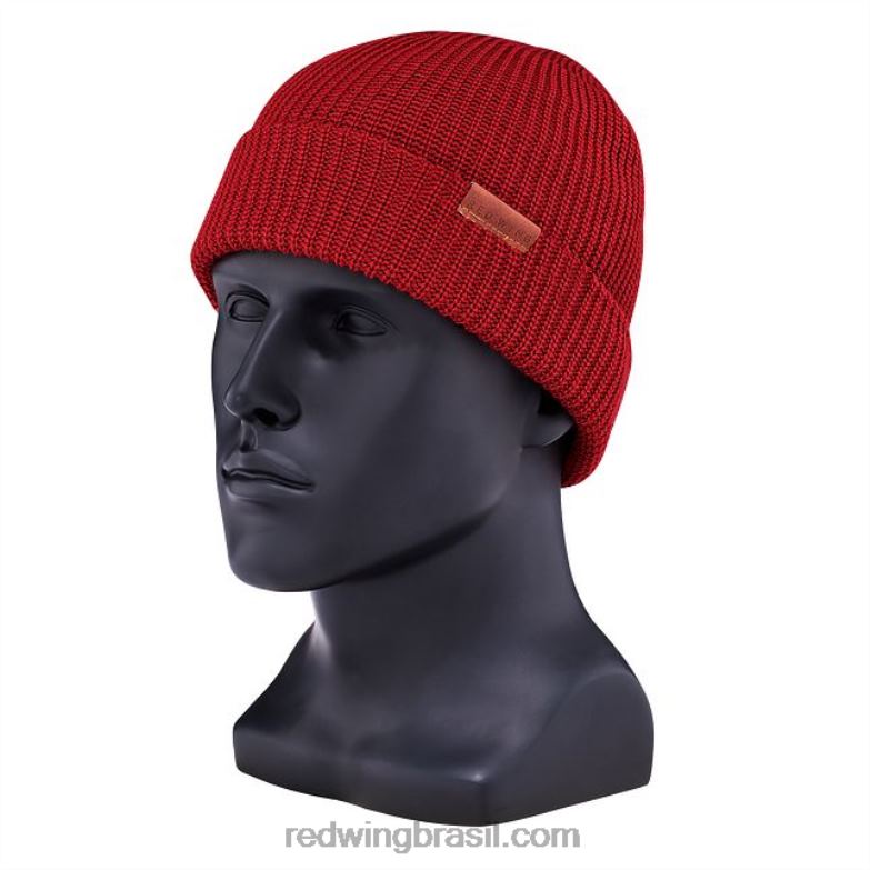 gorro de lã merino estilo 97494 gorro unissex de lã merino vermelho DRV60270 Red Wing