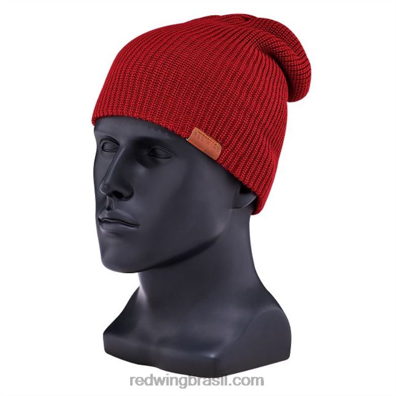 gorro de lã merino estilo 97494 gorro unissex de lã merino vermelho DRV60270 Red Wing