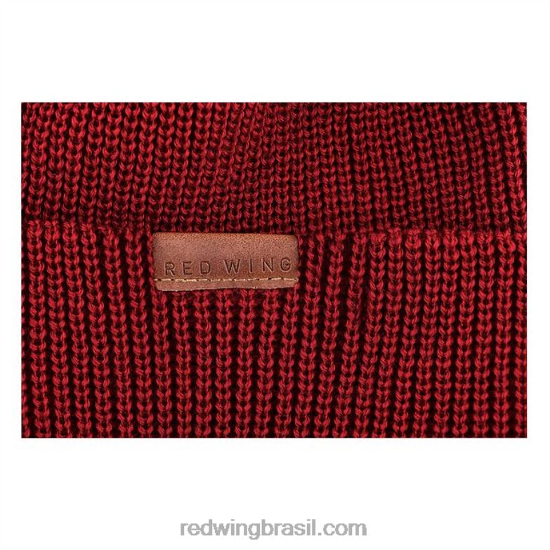 gorro de lã merino estilo 97494 gorro unissex de lã merino vermelho DRV60270 Red Wing