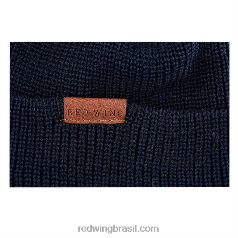 gorro de malha de lã merino modelo 97491 gorro de malha de lã merino unissex marinha DRV60267 Red Wing
