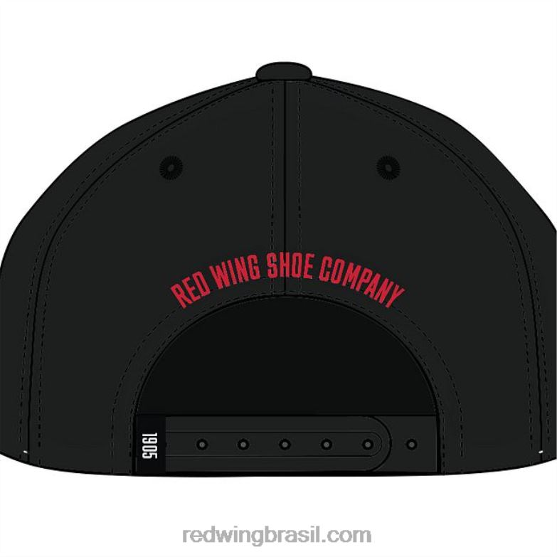 gorro de malha de lã merino modelo 97496 gorro de lã merino unissex em urze preto DRV60281 Red Wing