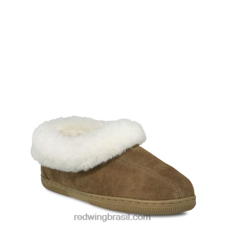 estilo 97515 mocassim de camurça com forro de lã mocassim masculino mocassim de pele de carneiro com forro de lã castanha DRV60293 Red Wing