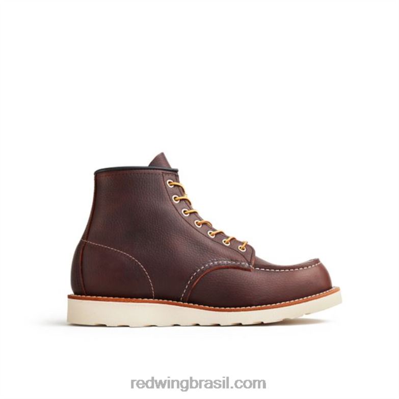 Heritage - estilo 877 Bota clássica masculina Moc de 8 polegadas de 8 polegadas em couro legado briar DRV60174 Red Wing
