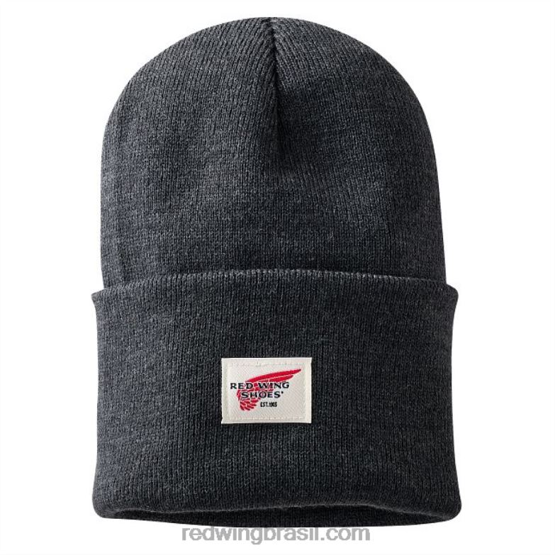 estilo 97435 gorro de tricô com logo unissex e relógio de tricô em urze Mesclado DRV60262 Red Wing