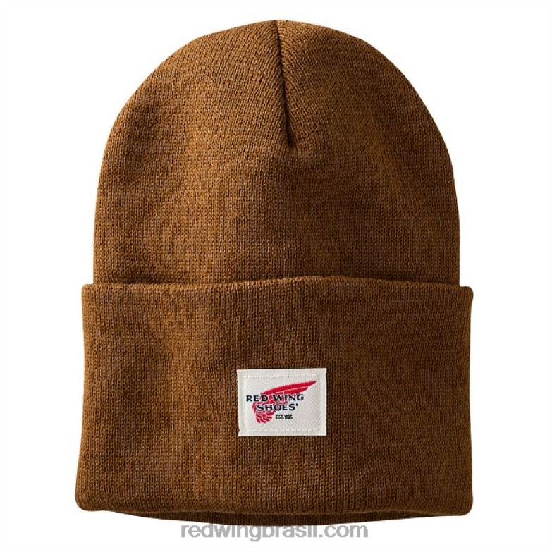 gorro unissex de malha de lã merino modelo 97490 gorro de malha de lã merino cobre DRV60266 Red Wing