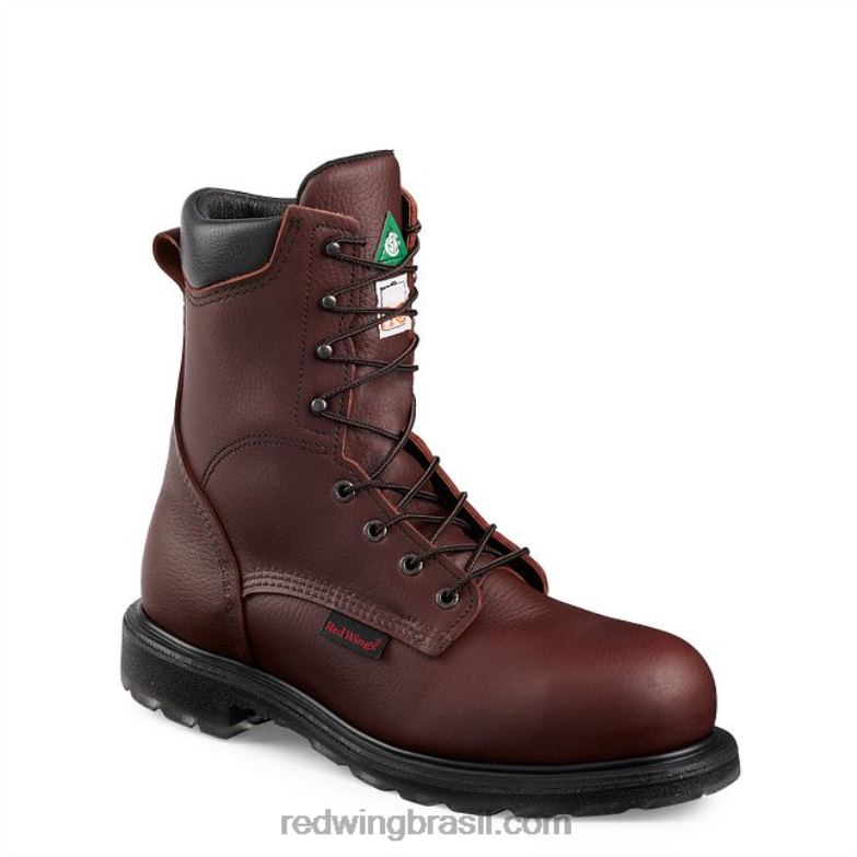 Trabalho - estilo 2204 rio flex bota masculina de 11 polegadas à prova d'água, biqueira de segurança marrom DRV60123 Red Wing