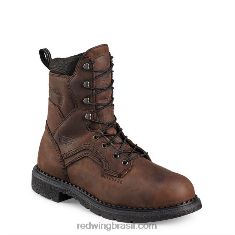 bota de trabalho - estilo 604 supersole 2.0 masculina de 6 polegadas à prova d'água marrom DRV6070 Red Wing