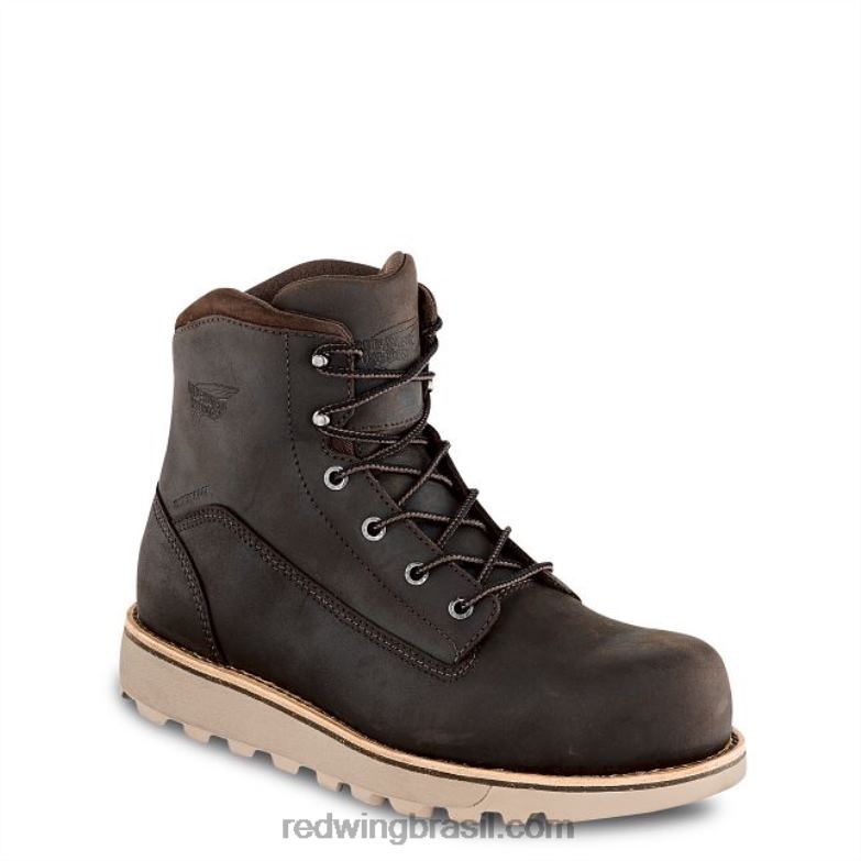 carteira unissex estilo 96571 com três dobras marrom DRV607 Red Wing