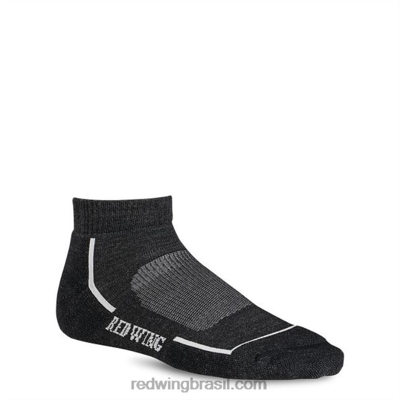 meia de lã merino modelo 97326 meia de trabalho unissex de lã merino preto DRV60205 Red Wing