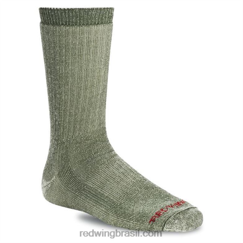 meia de lã merino modelo 97360 meia de lã merino unissex 3/4 Oliva DRV60206 Red Wing