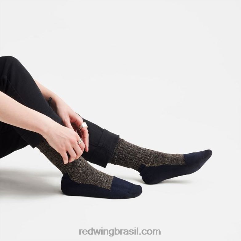 meia de trabalho de equipe de desempenho estilo 97259 meia de trabalho de equipe de desempenho unissex marinha DRV60200 Red Wing