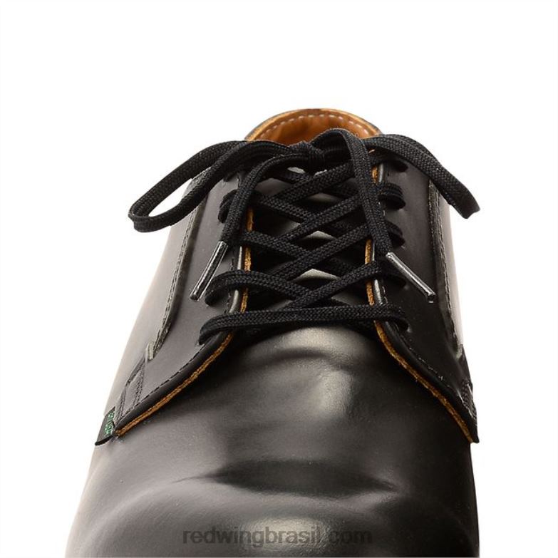 modelo 97190 Renda plana encerada de 36 polegadas Renda unissex em algodão encerado preto DRV60247 Red Wing