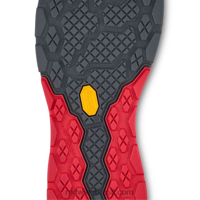 sapato de trabalho atlético estilo 6338 para atletismo masculino preto/vermelho DRV60135 Red Wing