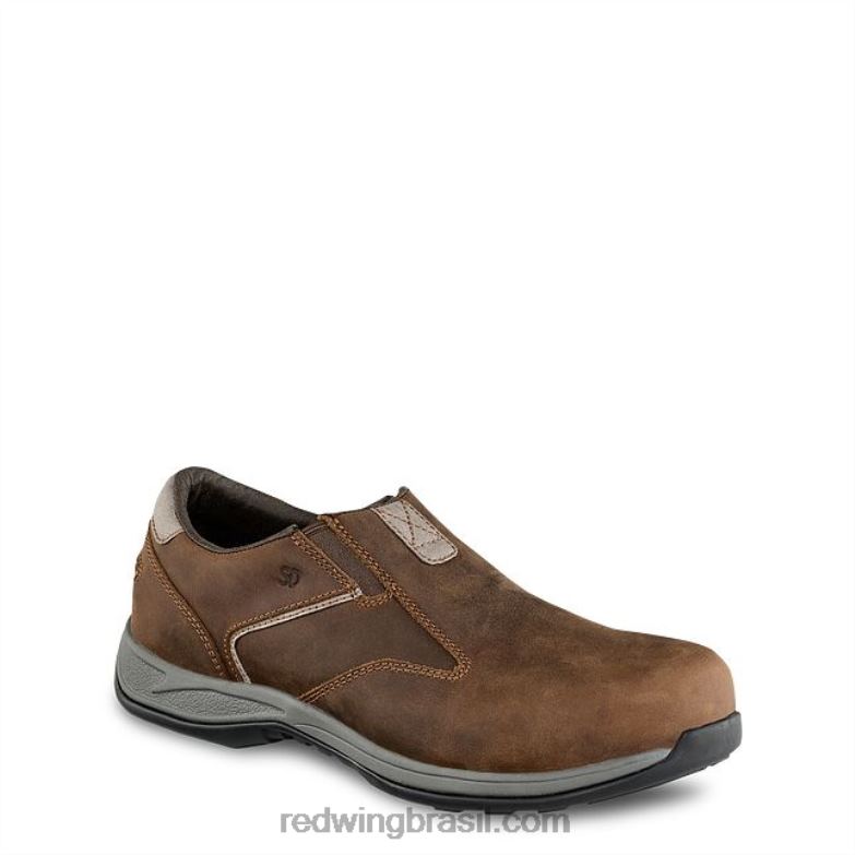 trabalho - estilo 2035 cross lite biqueira de segurança feminina chukka marrom DRV60149 Red Wing