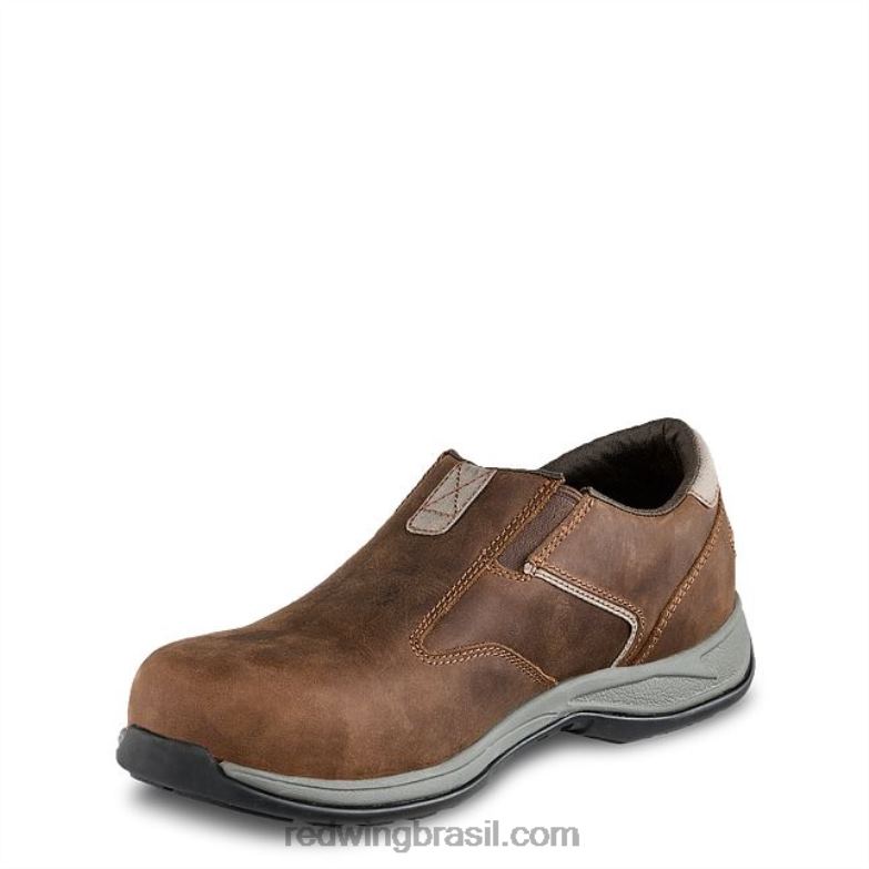 trabalho - estilo 2035 cross lite biqueira de segurança feminina chukka marrom DRV60149 Red Wing