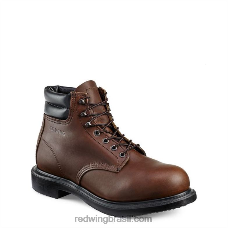 trabalho - estilo 2216 loggermax bota masculina de 9 polegadas à prova dágua biqueira de segurança marrom DRV6065 Red Wing