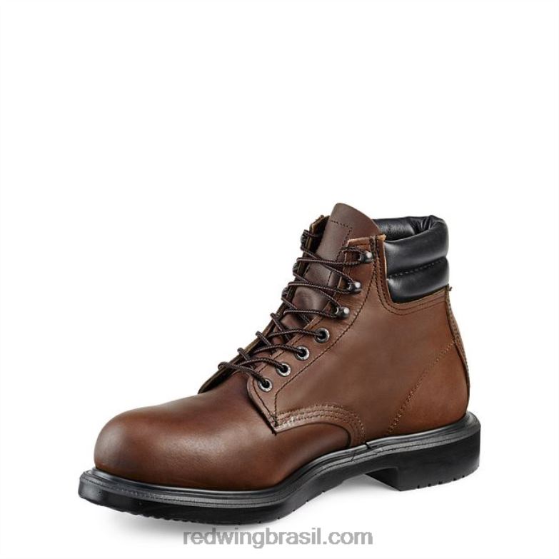 trabalho - estilo 2216 loggermax bota masculina de 9 polegadas à prova d\água biqueira de segurança marrom DRV6065 Red Wing