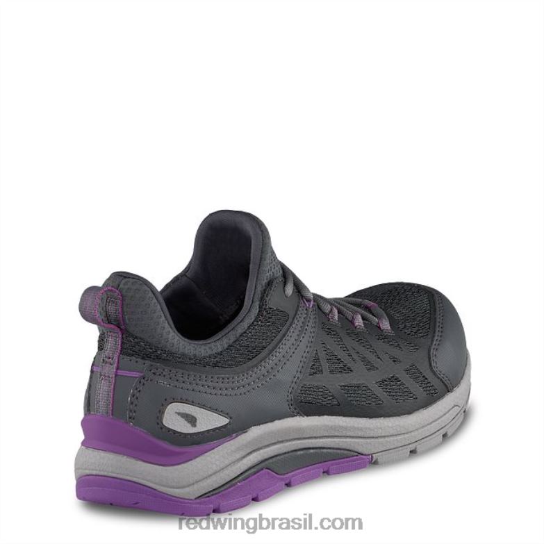 trabalho - estilo 2348 cooltech atletismo sapato de segurança feminino para trabalho atlético cinza/roxo DRV60163 Red Wing