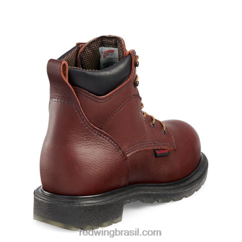 trabalho - estilo 2412 supersola 20 masculina de 8 polegadas isolada bota de segurança csa à prova d\água marrom DRV60105 Red Wing