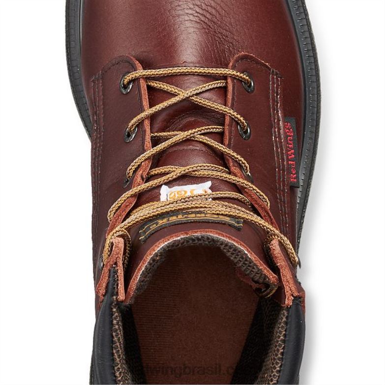 trabalho - estilo 2412 supersola 20 masculina de 8 polegadas isolada bota de segurança csa à prova d\água marrom DRV60105 Red Wing