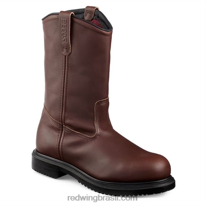 trabalho - estilo 3504 supersole 20 bota masculina de segurança csa à prova dágua de 6 polegadas marrom DRV60104 Red Wing