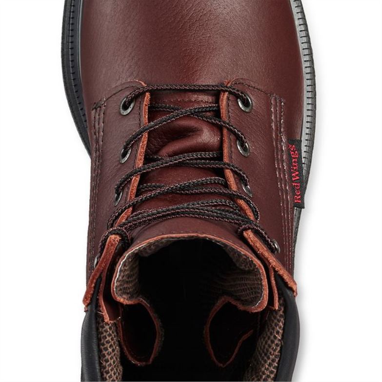 trabalho - estilo 3507 supersole 20 bota de segurança csa masculina de 6 polegadas marrom DRV6089 Red Wing