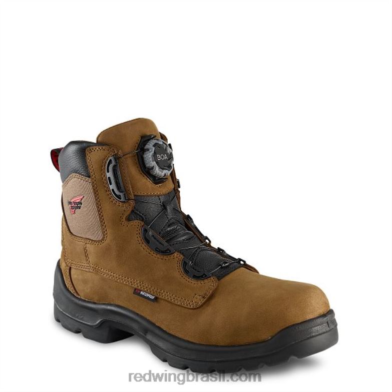 trabalho - estilo 3531 jibóia masculina de 8 polegadas à prova dágua bota de segurança csa marrom DRV60118 Red Wing
