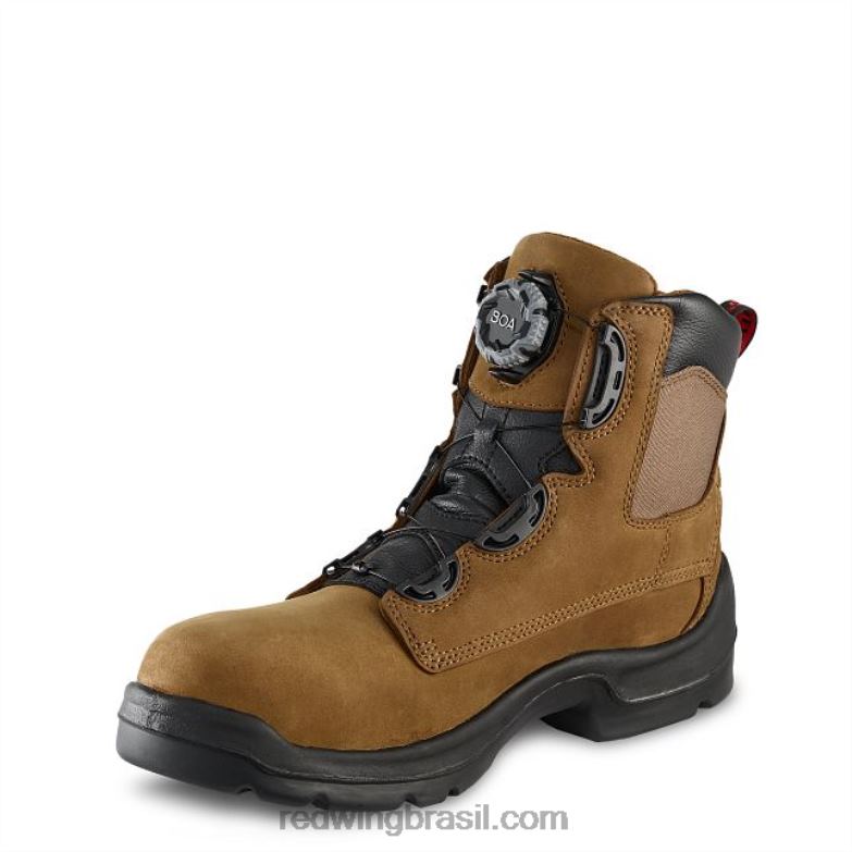 trabalho - estilo 3531 jibóia masculina de 8 polegadas à prova d\água bota de segurança csa marrom DRV60118 Red Wing