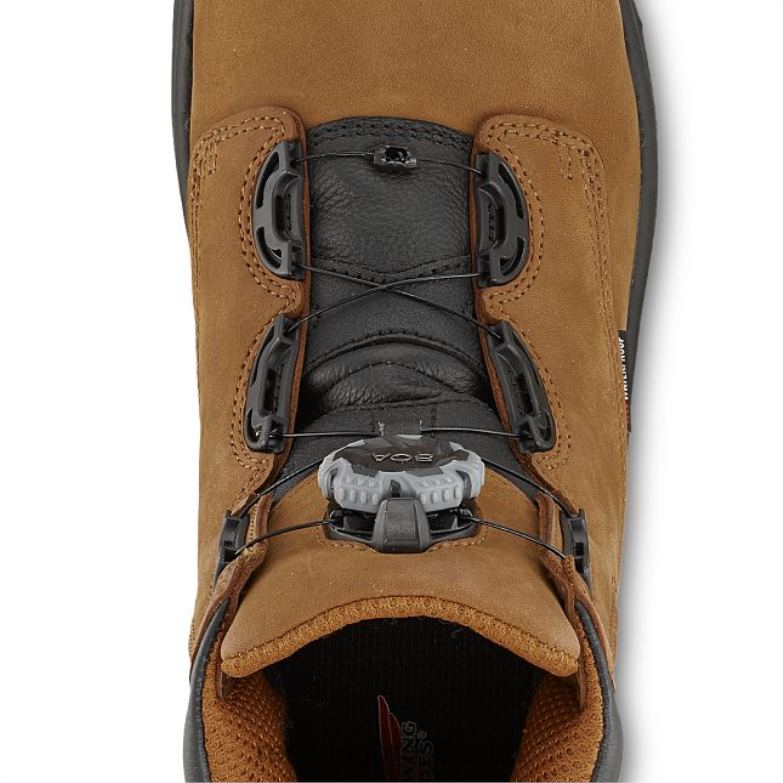 trabalho - estilo 3531 jibóia masculina de 8 polegadas à prova d\água bota de segurança csa marrom DRV60118 Red Wing