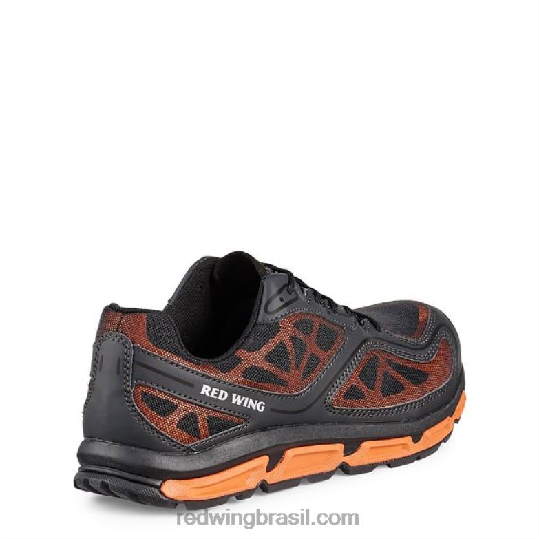 trabalho - estilo 8336 cooltech atletismo sapato de trabalho atlético masculino preto/laranja DRV60136 Red Wing